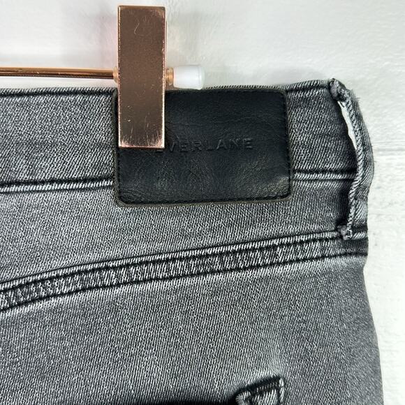 EVERLANE Gray Mid Rise Vintage Wash‎ Skinny Ankle Denim Jeans Size 32 Regular - Picture 6 of 11